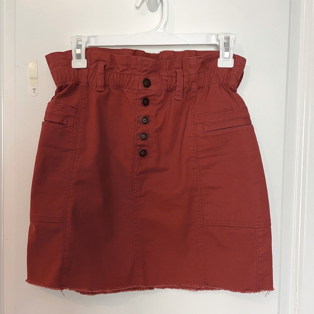 Hollister button up denim skirt
